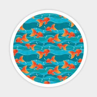 Swimming Goldfish Magnet